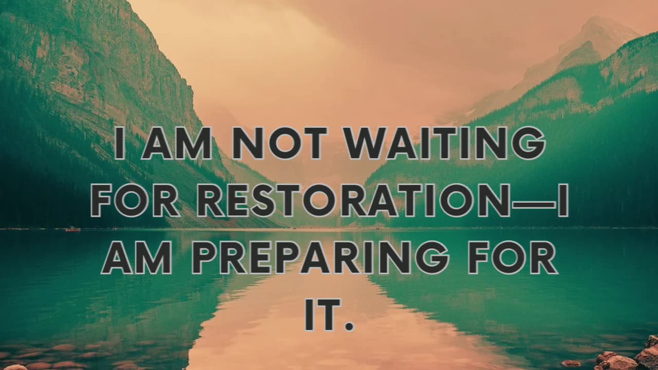 I’m Not Waiting. I’m Preparing.