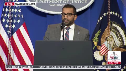 United States FBI Director Kash Patel gives First Speech at the Department of Justice