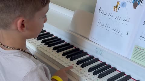 Learning piano