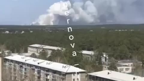 🔥 Fire near airfield in Chita, Russia