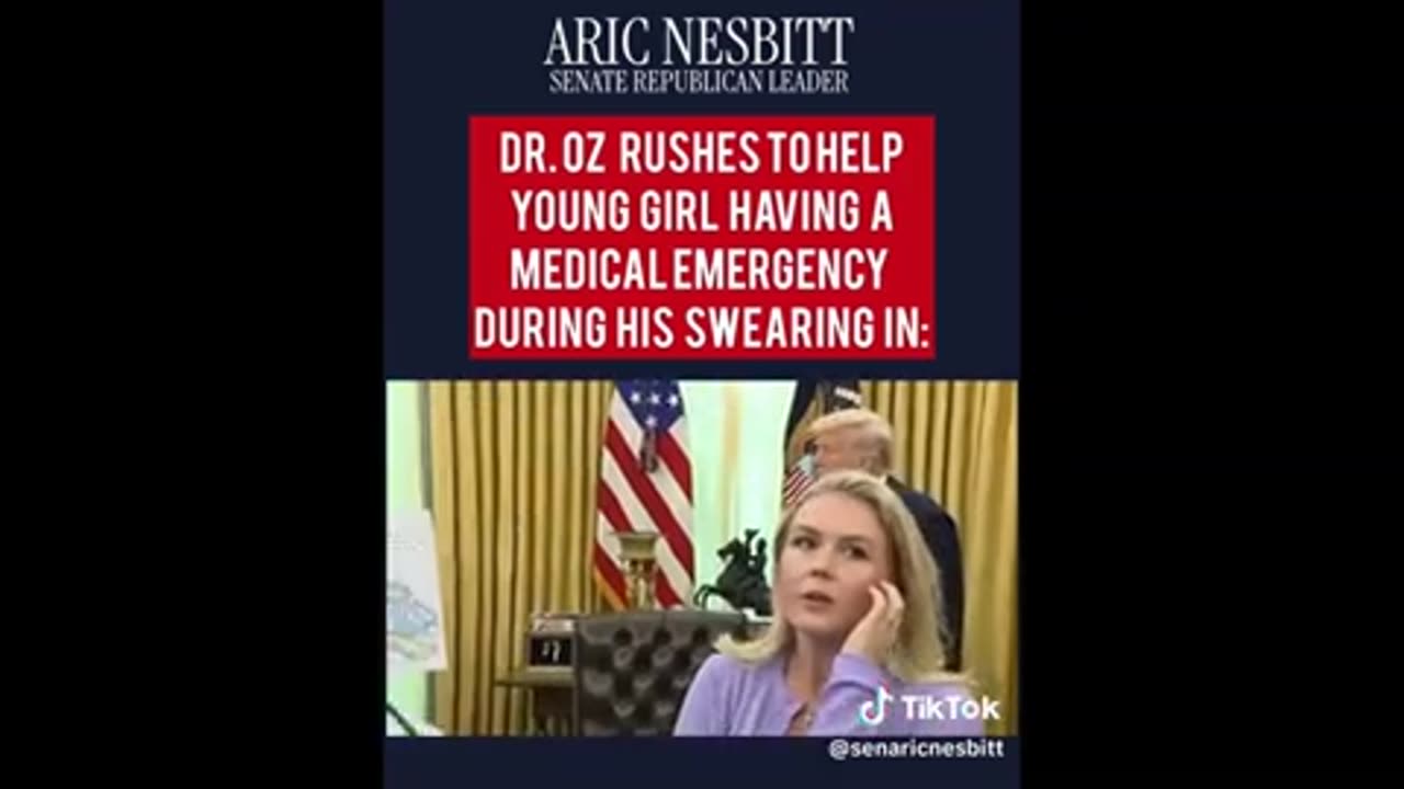 Medical issues at swearing in (remember this happening a lot at rallies) ..