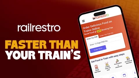 Hungry on Train? Get Fresh Food on Train – Order Now with RailRestro!