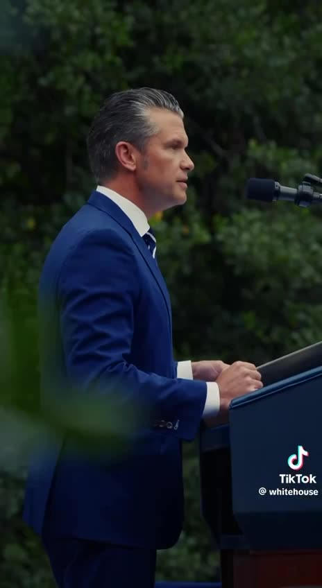 Quick Video of President Trump & FLOTUS, Sec. Hegseth during the 9/11 Commemoration Ceremony