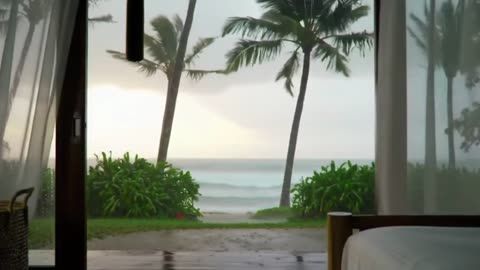 Gentle Rain & Soothing Ocean Waves