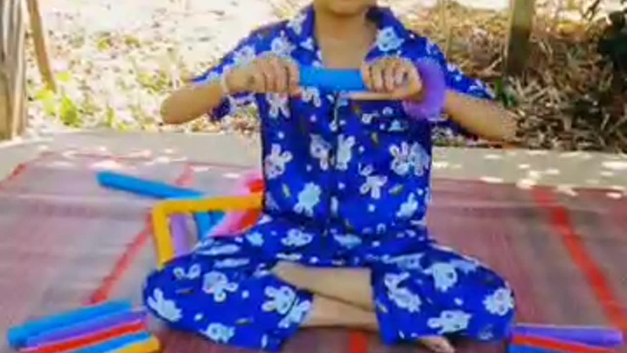 Pop tube in side relaxing sound ASMR mix colors #002 #poptube #asmr #relaxing