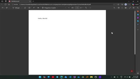 01 - MauiPdfGenerator - Hello World