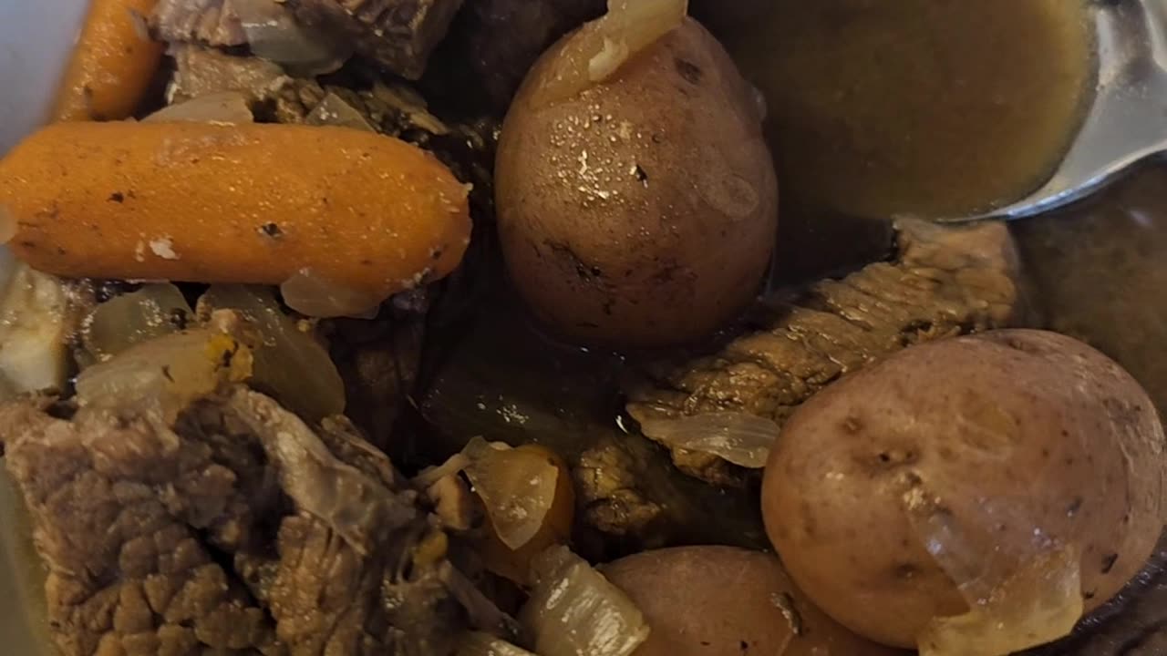 Beef Stew Slow Cooked in a Crockpot