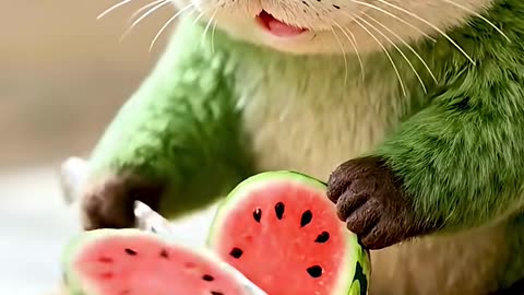 What happens when the cutest animals do ASMR? 🦦🍉🦫🍍