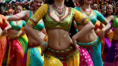 garhwaali girls dance group dancing in valley of flowers and impressing handsome