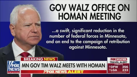 Minnesota Gov’s office releases a statement after the meeting between Tim Walz and Tom Homan.