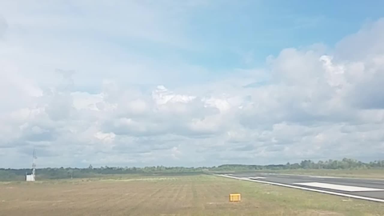 Engines humming, wings steady — Lion Air taxiing for takeoff ✈️☀️