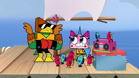 Hawkodile and Unikitty Stranded on a Raft ｜ Unikitty ｜ Cartoon Network