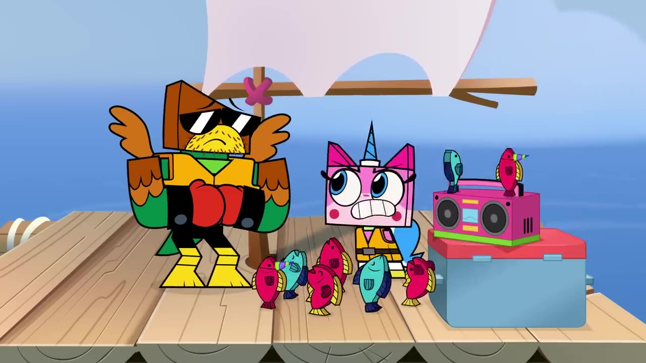 Hawkodile and Unikitty Stranded on a Raft ｜ Unikitty ｜ Cartoon Network