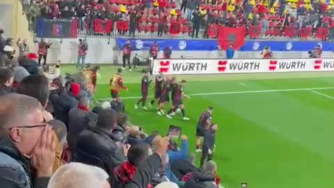 Festa kuq e zi pas golit te Asllanit ne Andorra