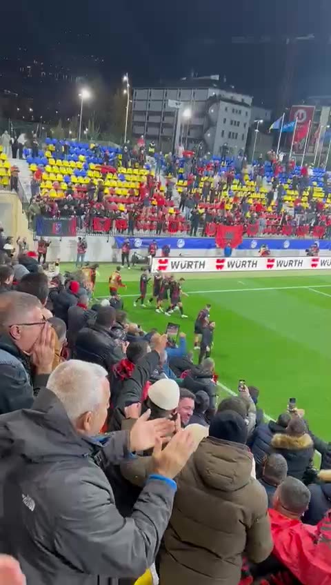 Festa kuq e zi pas golit te Asllanit ne Andorra