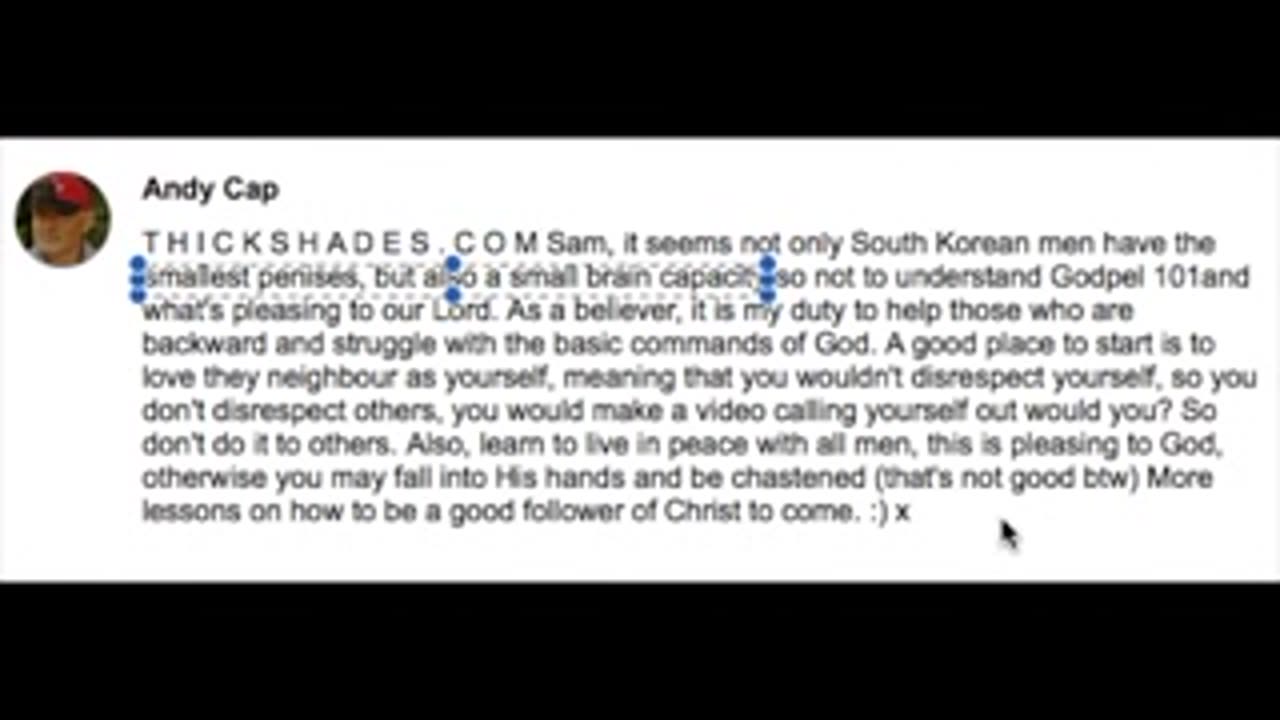 10 Jul 25 Racist Andy Jack Makes Bigoted Phallic Remarks about Sokkyu Kim\ThickShades