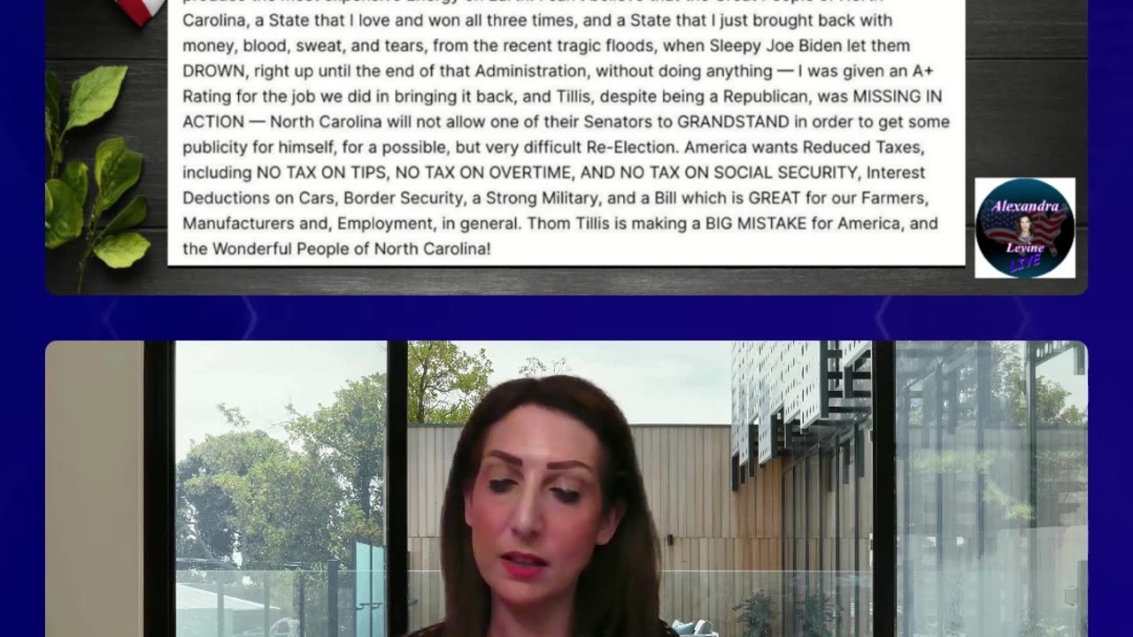 APN - Alexandra Levine LIVE - One Big Beautiful Bill