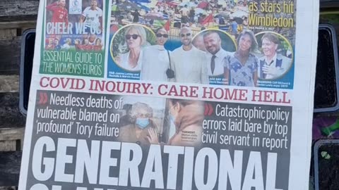 Look now - "generational slaughter" - Front page today - UK