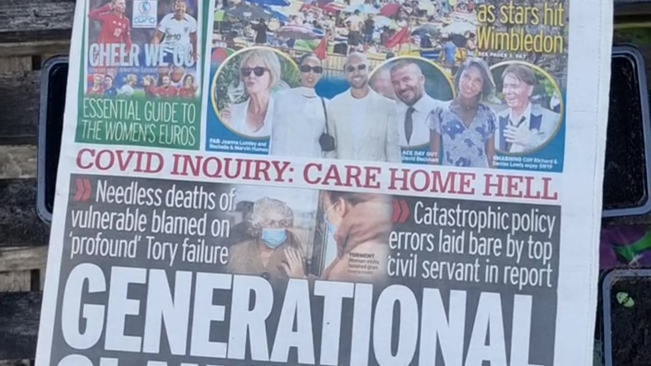 Look now - "generational slaughter" - Front page today - UK