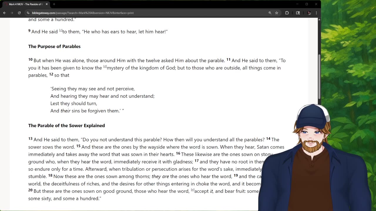 Forest and Fields Daily reading: Mark 4:1-20