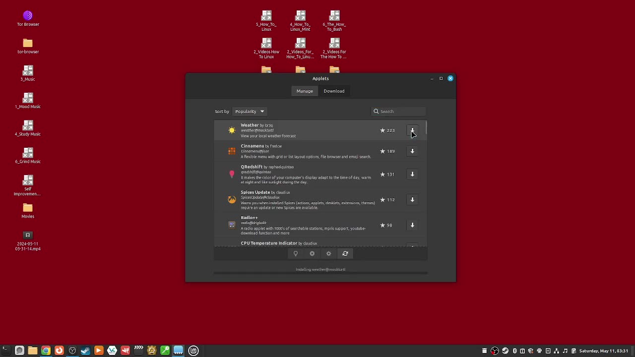 23_how to add a weather applet
