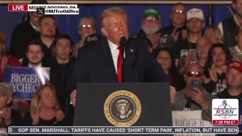 You’re going to see something amazing over the next two years with tariffs, IT’S LIKE A MIRACLE!