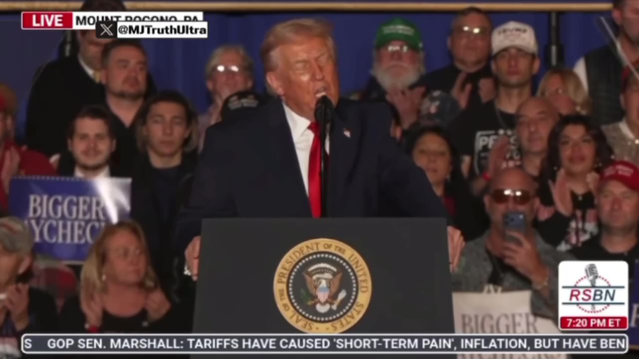 You’re going to see something amazing over the next two years with tariffs, IT’S LIKE A MIRACLE!