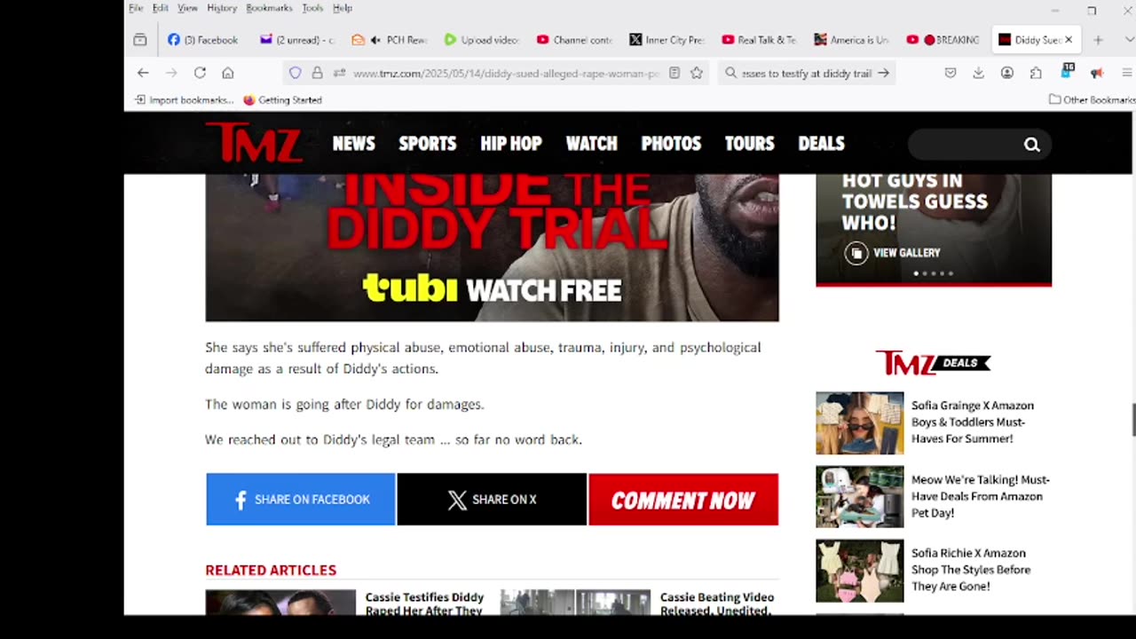 Diddy Sued Raped Me With Tootsie Roll-Sized Penis