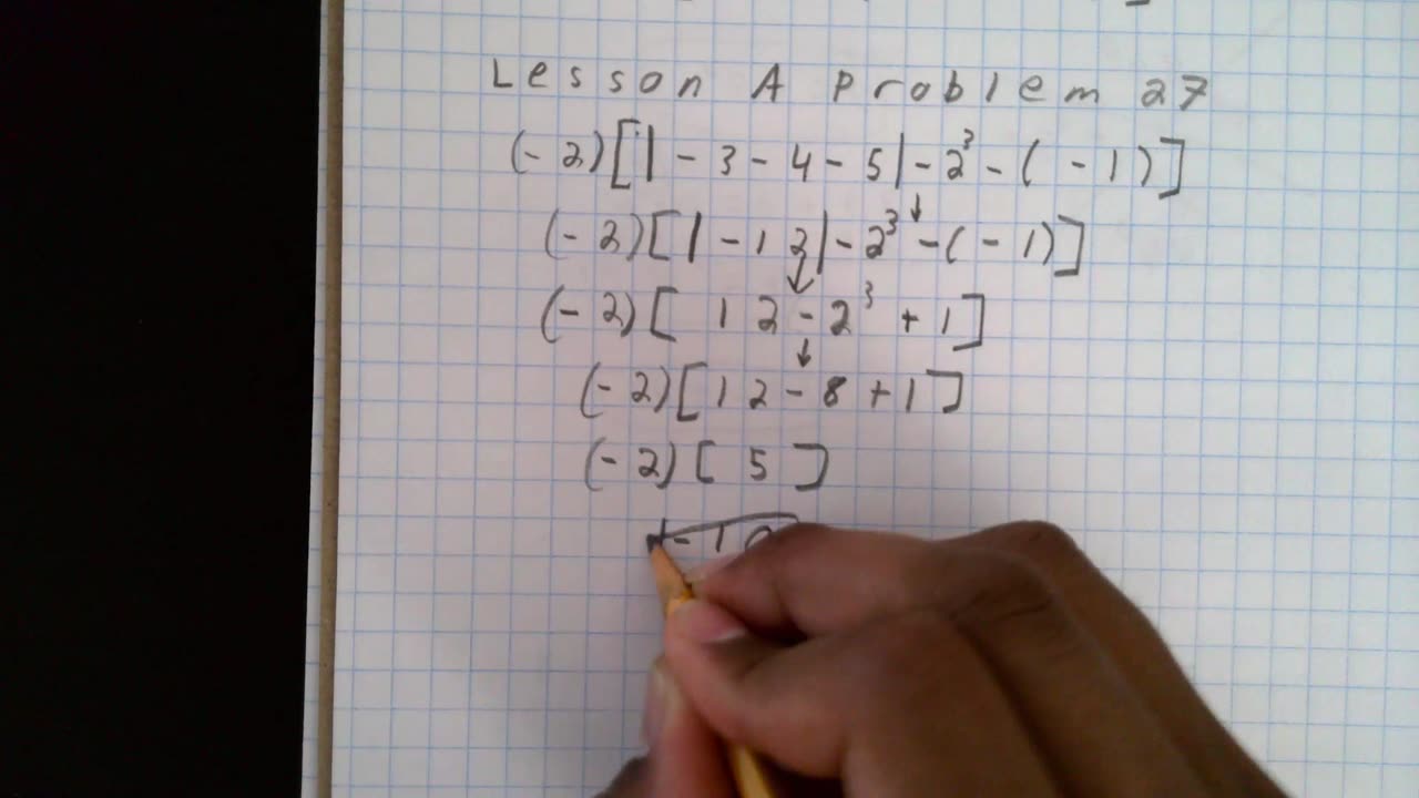Saxon Algebra 2 Lesson A #1
