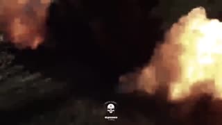 🔥🤩 FPV drone epically blew up Russian ammunition warehouse in the Pokrovsk direction.