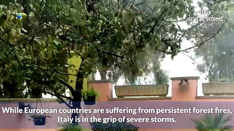 Une série de fortes tempêtes a balayé l'Italie