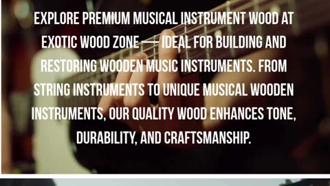 Explore premium musical instrument wood