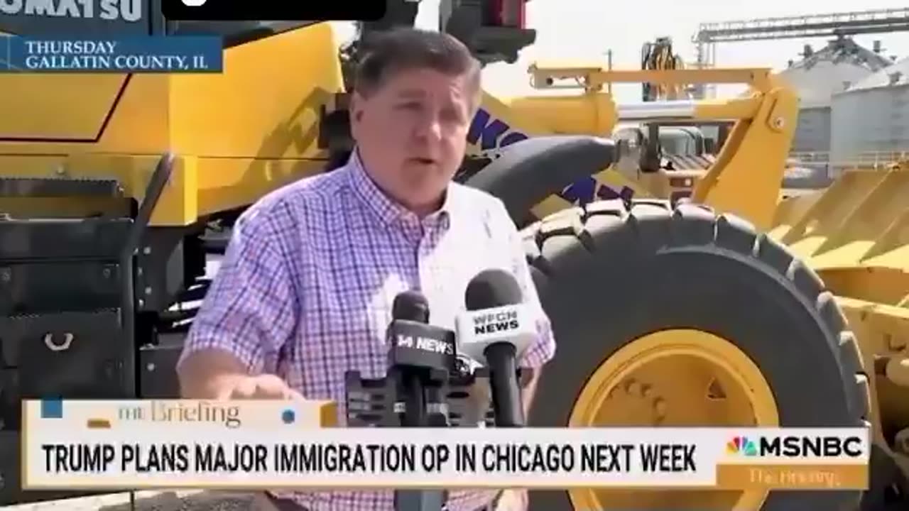 Pritzker says that Trump is trying to make illegal immigrants afraid to vote..