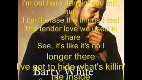 Barry White - Let the music play + LYRICS
