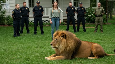 Camera recorded the scene of a male lion entering a girl's house, shocking things happened