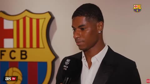 RASHFORD'S First Words as a Official BARCELONA PLAYER - Exclusive Interview