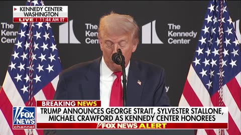 Trump praises Kennedy Center honorees as 'unbelievable talents'