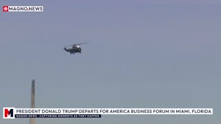 🇺🇸 President Trump Departs for Miami, Florida to Deliver Remarks at America Business Forum [LIVE]