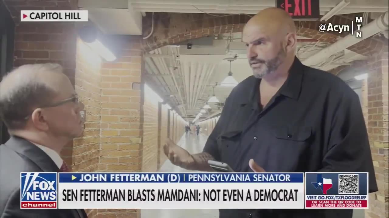 Sen Fetterman says he disagrees with most things espoused by Mamdani
