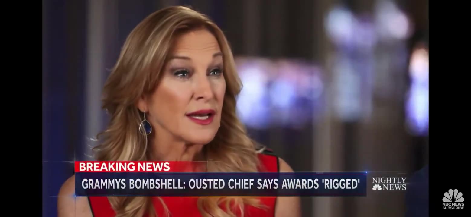 Grammy CEO says the Awards Ceremony is “Rigged” on NBC Nightly News