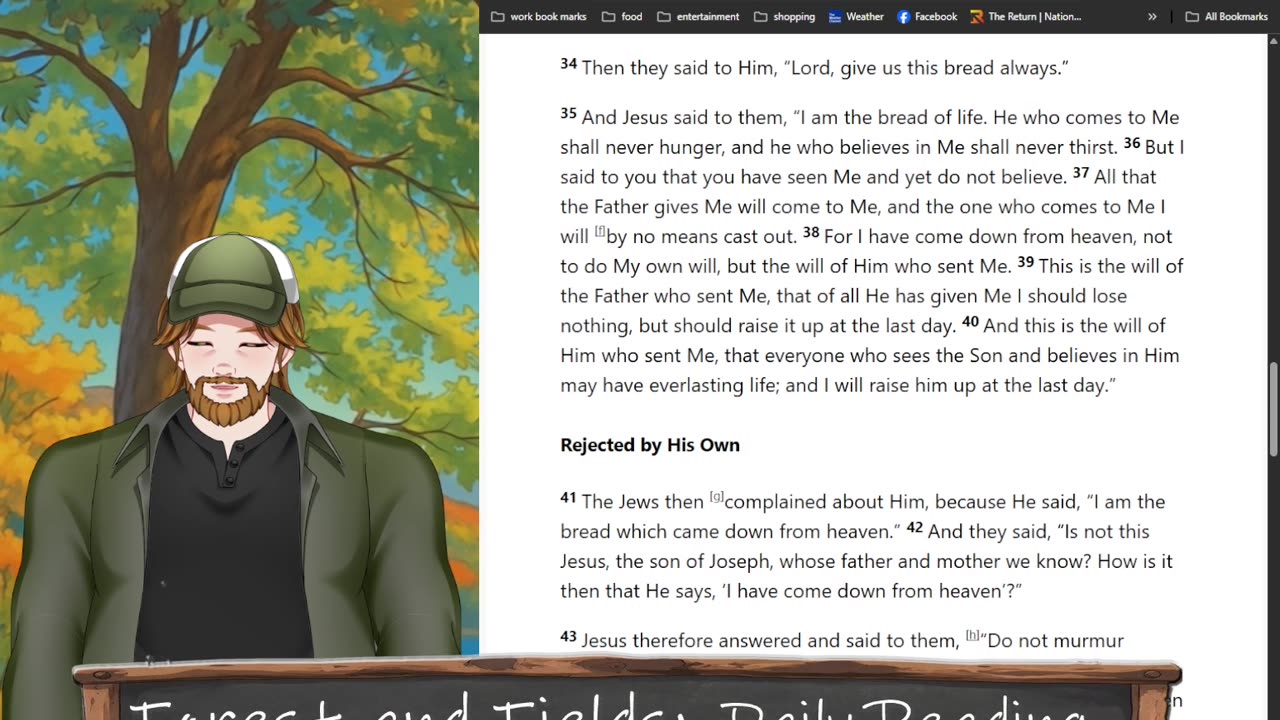 Forest and Fields Daily reading: John 6:22-40