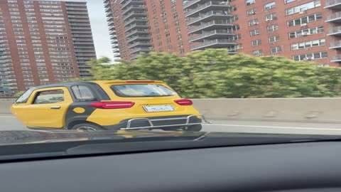 Very Tiny Car Driving in NYC