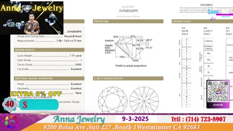 Anna Jewelry 9-3-2025 |10% OFF | Nu Trang Cao Cap Phuoc Loc Tho -Hot Xoan GIA#annajewelry#welivecali