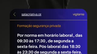 Como são os horários do curso vigilante?