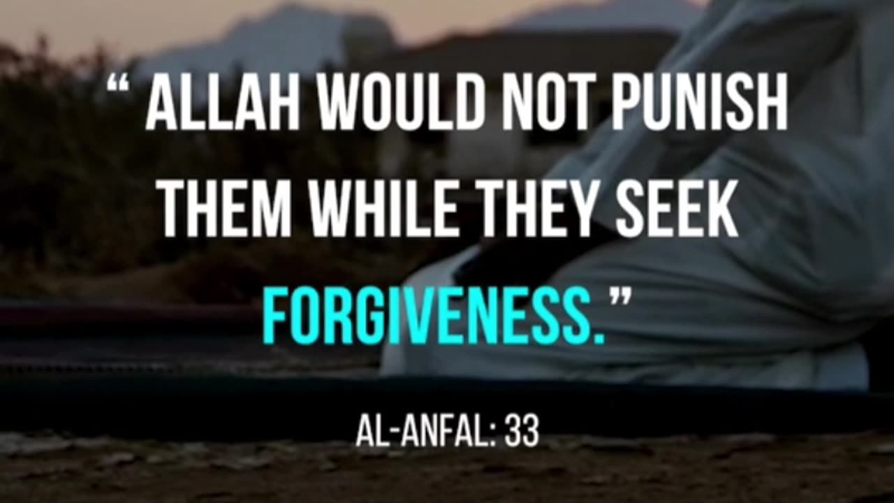 Allah not punished you