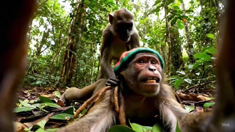 rasta money could not escape #monkey #monkeyvideo #rastaman #rastamonkey