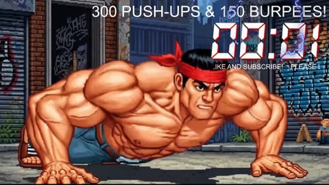Everyday 300 push ups and 150 Burpees!