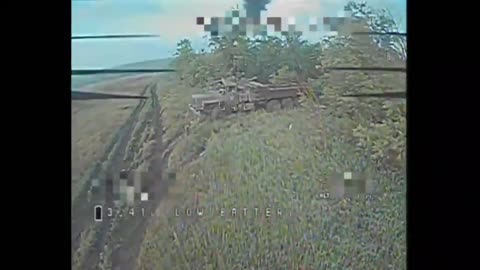 🚁💥 Ukraine Russia War | Russian POV: Kamikaze Drones Intercepted Ukrainian Supply Truck | RCF