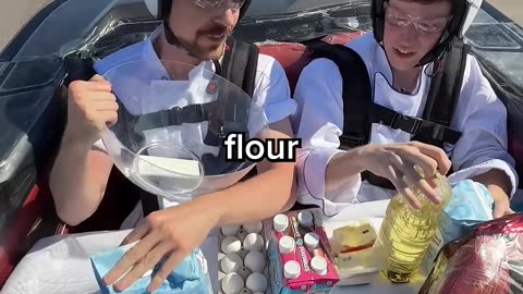 I Baked a Cake in a Race Car 🏎️🎂 | MrBeast Challenge 2025 | Extreme Baking Speed Test