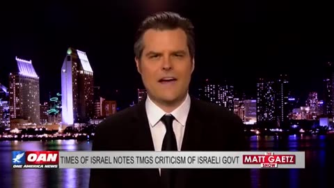 Matt Gaetz "isn't antisemitic to criticize govt of Israel" slams them for disrespecting CHRISTians
